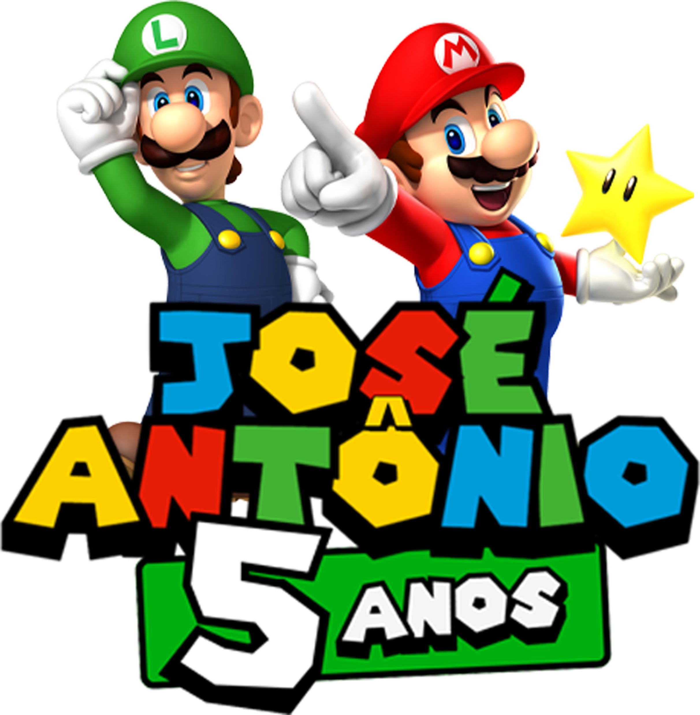 Personagem e nome do aniversariante